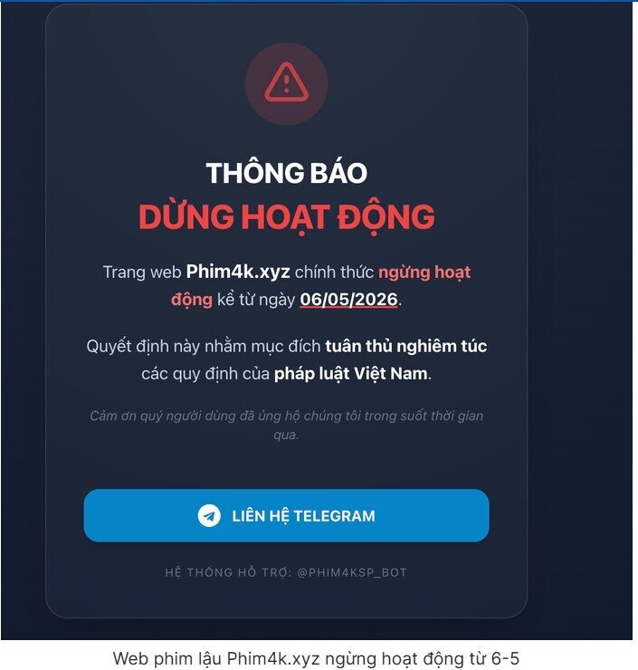 Loạt website phim lậu tại Việt Nam bất ngờ đóng cửa