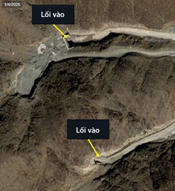 Iran dựng chướng ngại vật, chặn cửa hầm ngầm gần cơ sở hạt nhân