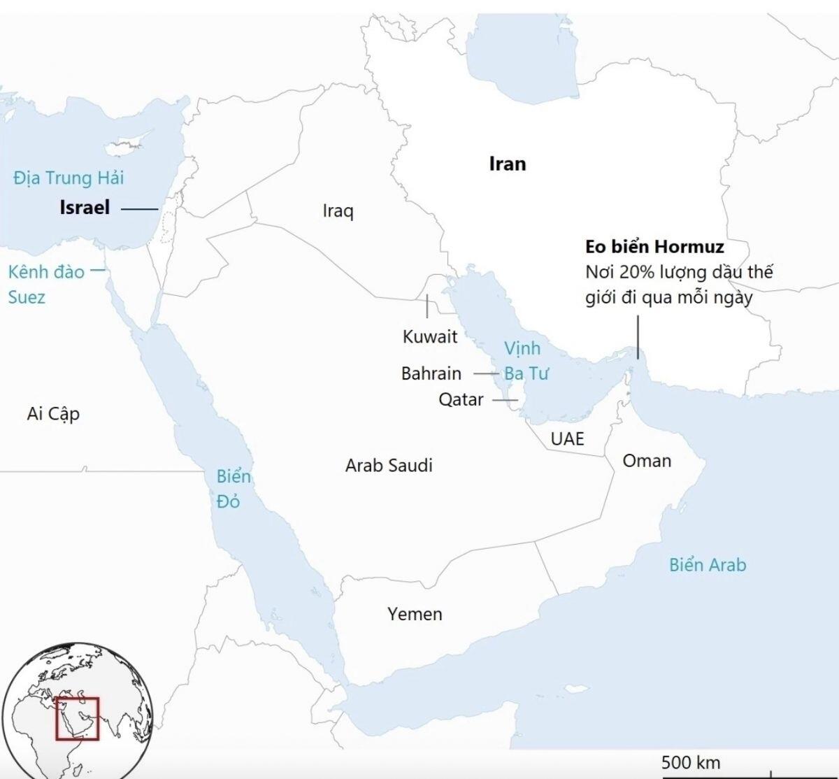Quan chức Iran ví eo biển Hormuz như bom nguyên tử