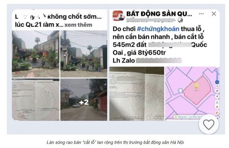 Rao bán cắt lỗ, bất động sản Hà Nội vẫn vắng người mua