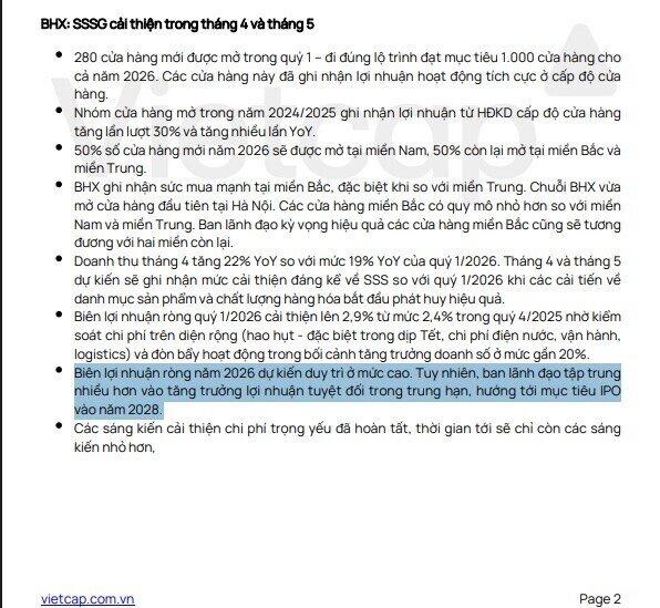 Bách Hóa Xanh bao giờ IPO?