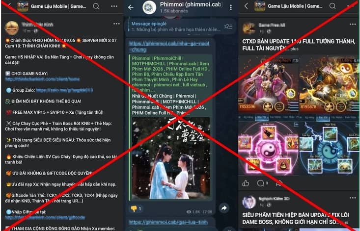 Telegram thành “điểm nóng” mới của phim lậu, game crack