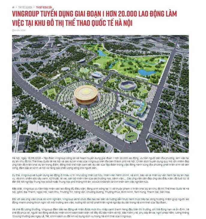 Vingroup mở đợt tuyển dụng quy mô lớn