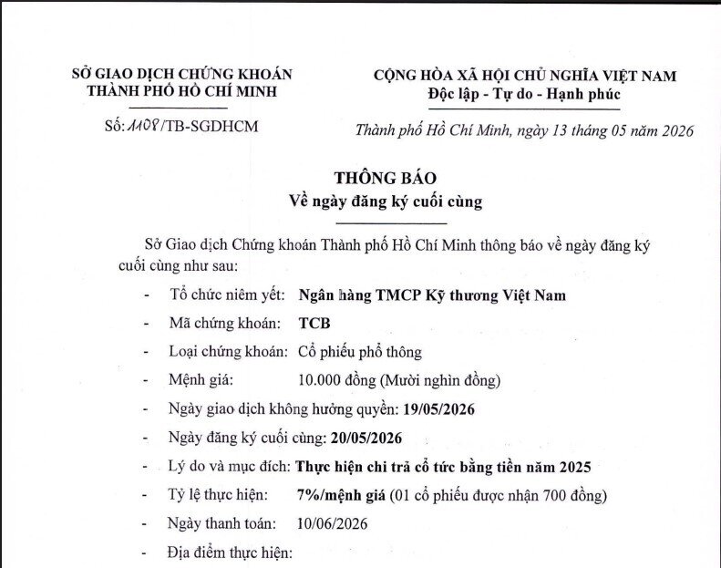 Gần 9.000 tỷ đồng sắp được TCB, VPB chi trả cho cổ đông