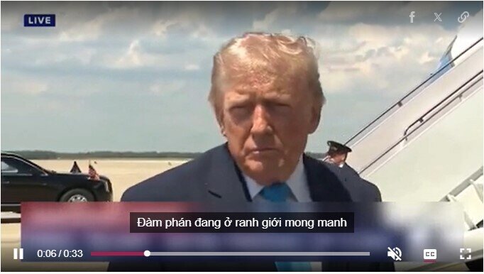 Ông Trump: Đàm phán Mỹ - Iran đang 'ở ranh giới mong manh'