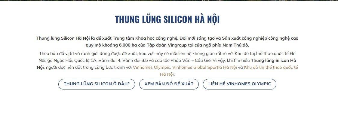 Vingroup muốn xây “Thung lũng Silicon” 6.000 ha tại phía Nam Hà Nội