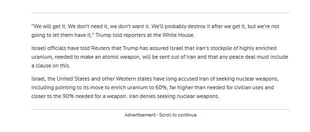 Lãnh đạo tối cao Iran lên tiếng về kho uranium
