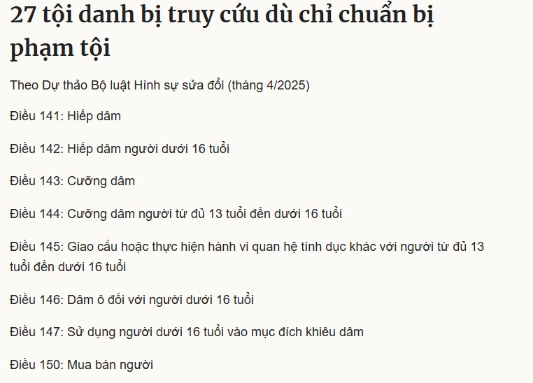 Bộ Công an đề xuất nhiều hành vi chuẩn bị phạm tội cũng có thể bị phạt tù