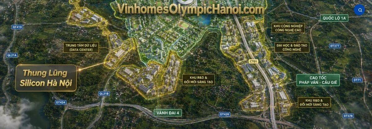 Vingroup muốn xây “Thung lũng Silicon” 6.000 ha tại phía Nam Hà Nội