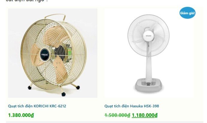 Hà Nội nắng nóng đỉnh điểm, quạt tích điện cháy hàng nhiều nơi
