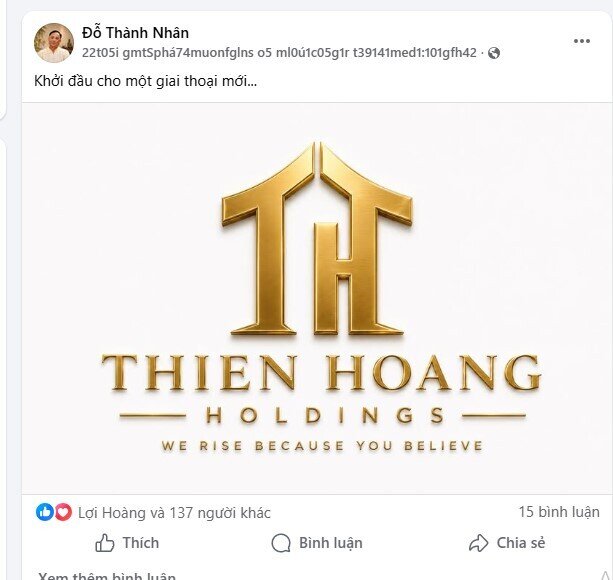 Ông Đỗ Thành Nhân hé lộ 'đế chế' mới?