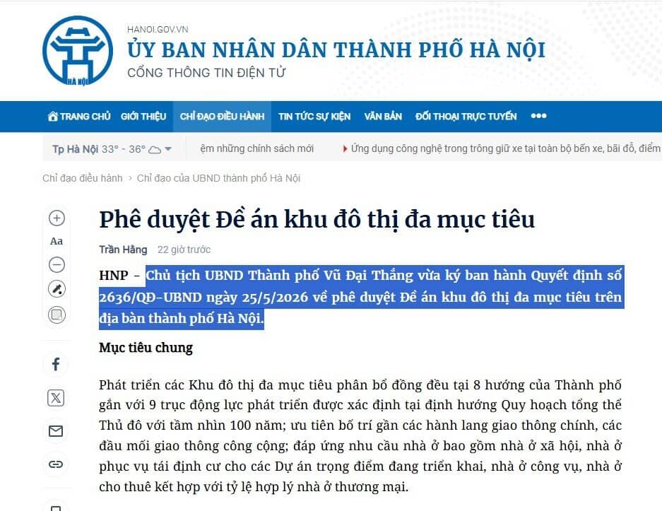Hà Nội: Mua nhà ở KĐT đa mục tiêu sau 3 năm mới được bán