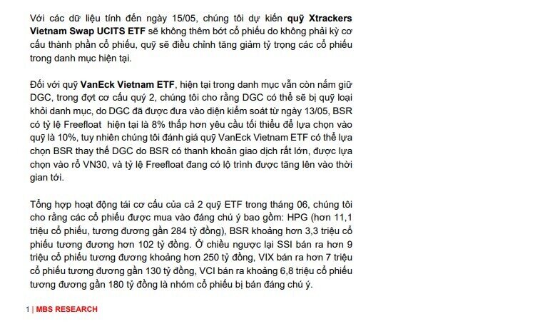 Gần 30.000 tỷ đồng chuẩn bị dịch chuyển khi ETF tái cơ cấu danh mục