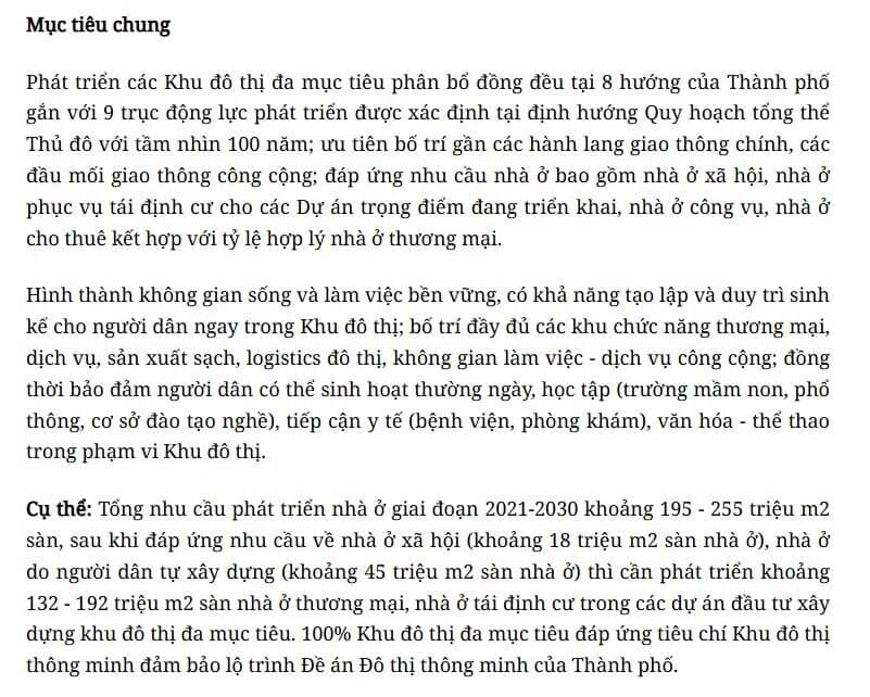 Hà Nội: Mua nhà ở KĐT đa mục tiêu sau 3 năm mới được bán