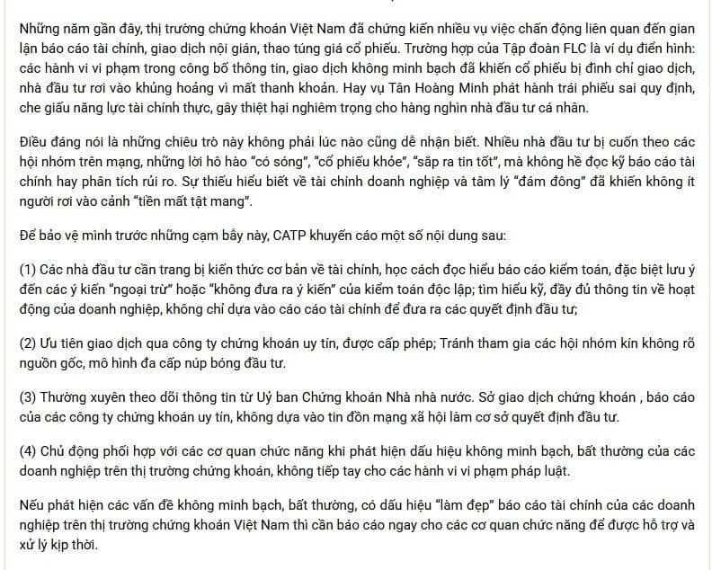 Công an TP Hà Nội cảnh báo về xu hướng 'Làm đẹp báo cáo tài chính'