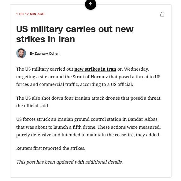 Nóng: Mỹ tấn công miền nam Iran