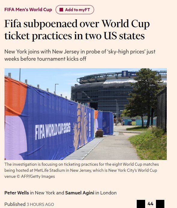 FIFA bị điều tra