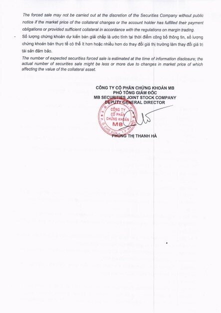 Chủ tịch DIC Corp (DIG) tiếp tục bị call margin