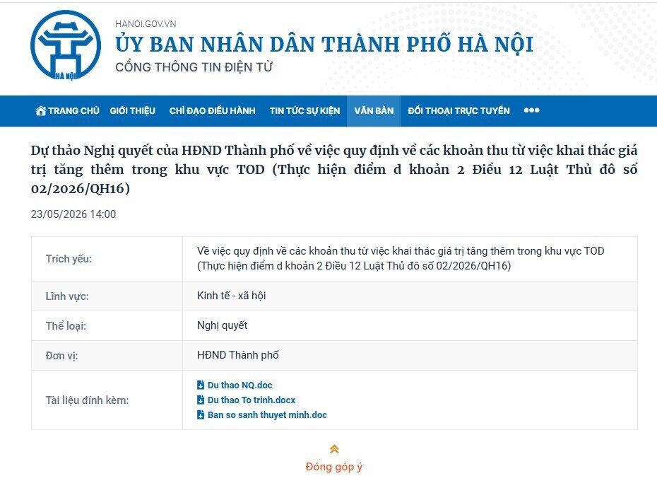 Hà Nội sẽ thu thêm tiền với BĐS quanh các khu TOD?