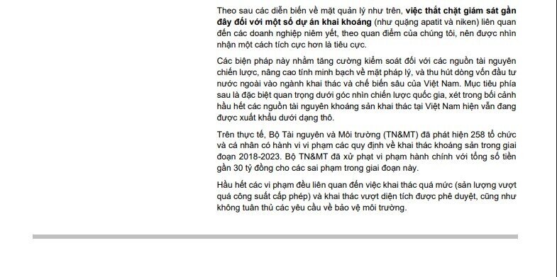 Giấy phép khai thác niken của PC1 khó có khả năng bị thu hồi