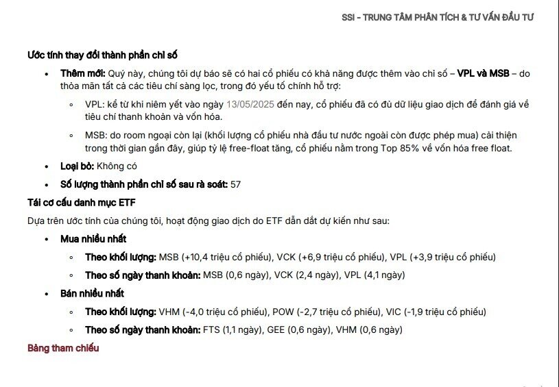 Sóng ETF sắp tới: VIC, VHM, POW có thể bị bán hàng triệu cổ phiếu