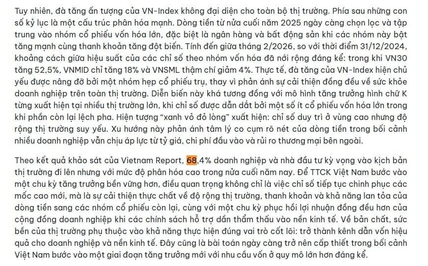 Hơn 68% NĐT 'đặt cược' chứng khoán tăng trong nửa cuối năm 2026