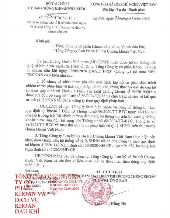 UBCKNN ra thông báo quan trọng liên quan PVD và PVT