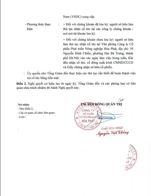 Hôm nay (3/6), gần 600 tỷ đồng sẽ chảy về túi 2.300 cổ đông HPA