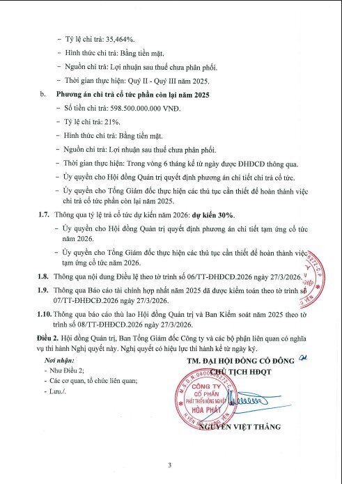 Hôm nay (3/6), gần 600 tỷ đồng sẽ chảy về túi 2.300 cổ đông HPA