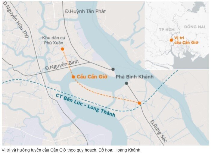 Sau nhiều năm chờ đợi, cầu Cần Giờ 13.200 tỷ đồng chính thức được khởi công