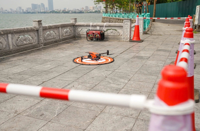 Công an Hà Nội thử nghiệm UAV giám sát giao thông, trật tự đô thị