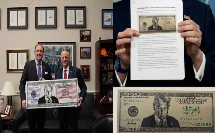 Mỹ chuẩn bị phát hành tờ tiền 250 USD mang hình ông Trump?