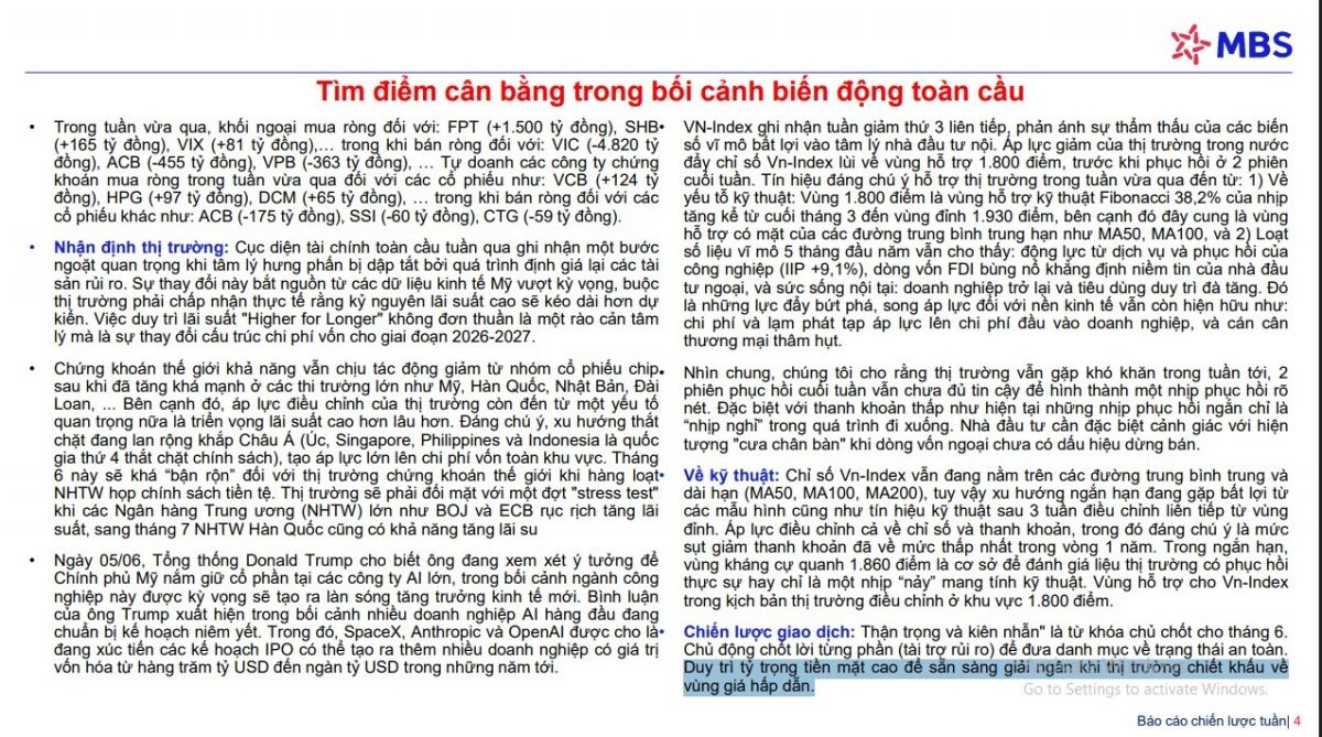 Đừng vội all-in trong tháng 6
