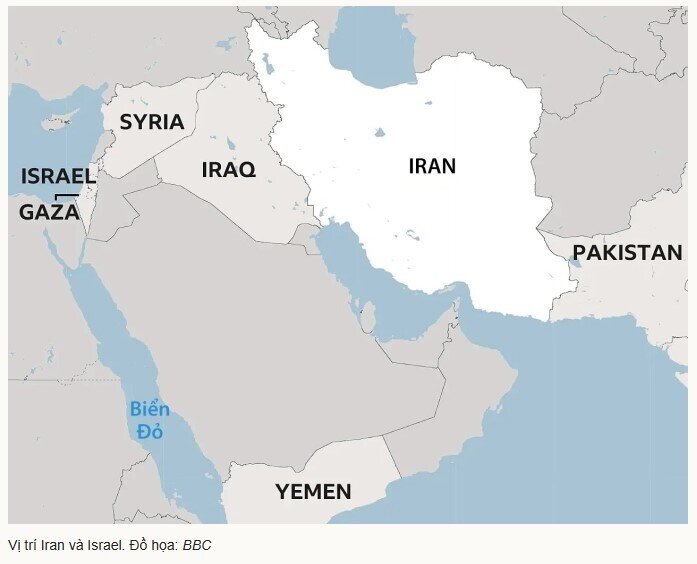 Iran phóng loạt tên lửa đạn đạo nhằm vào Israel