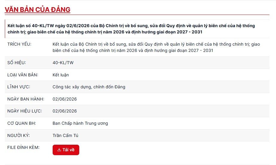 Tiếp tục tinh giản biên chế từ 5 - 10%