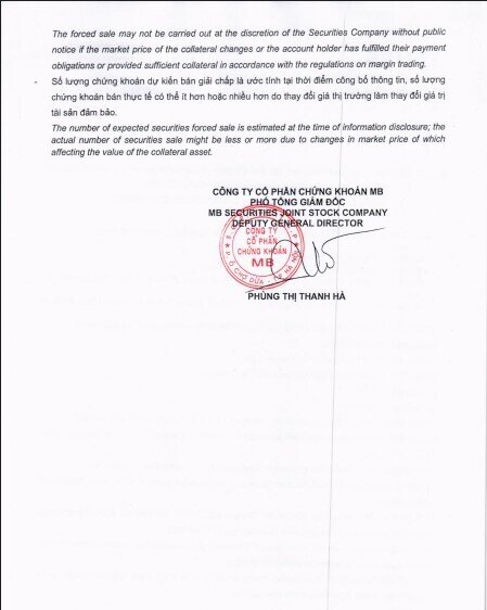 Ông Nguyễn Hùng Cường bị "call margin"