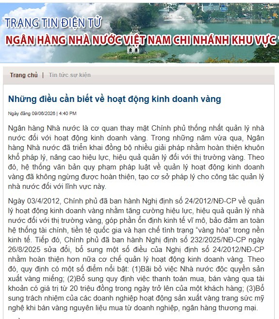 NHNN phát đi lưu ý quan trọng với người mua vàng