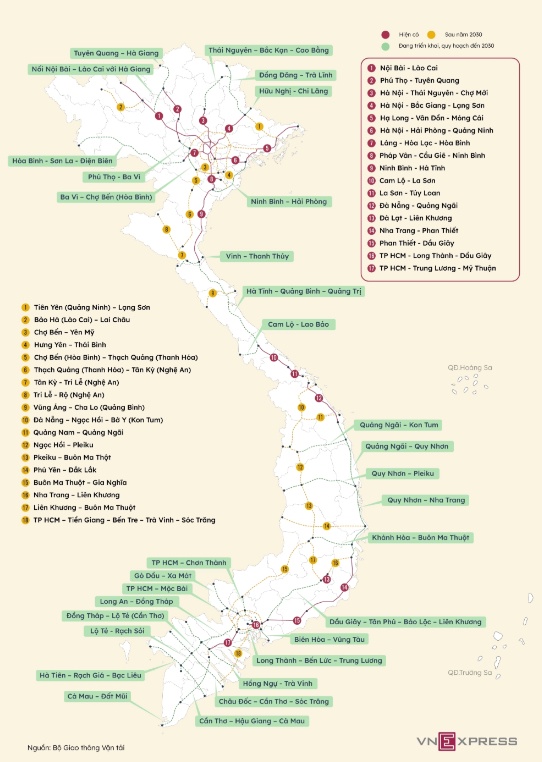 Cao tốc Hà Nội - Thái Nguyên - Chợ Mới sẽ mở rộng từ 4 lên 6 làn xe. Tuyến cao tốc Hà Nội - Thái Nguyên  ...