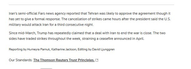 Ông Trump tuyên bố đạt thỏa thuận với Iran