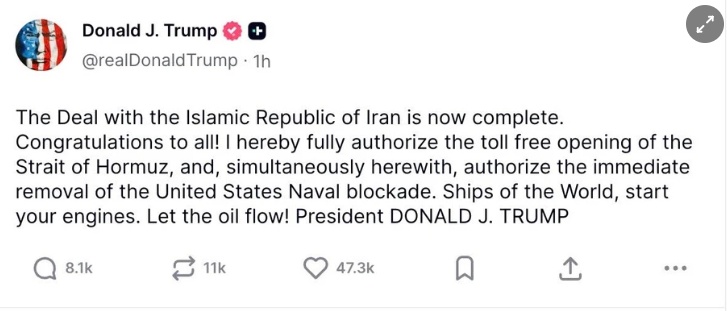 Mỹ và Iran ký thỏa thuận hòa bình