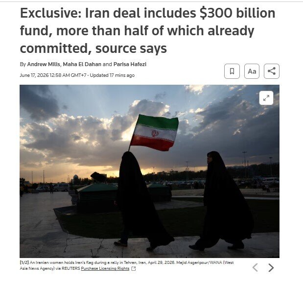 Quỹ 300 tỷ USD trở thành quân bài then chốt trong thỏa thuận hòa bình Mỹ - Iran