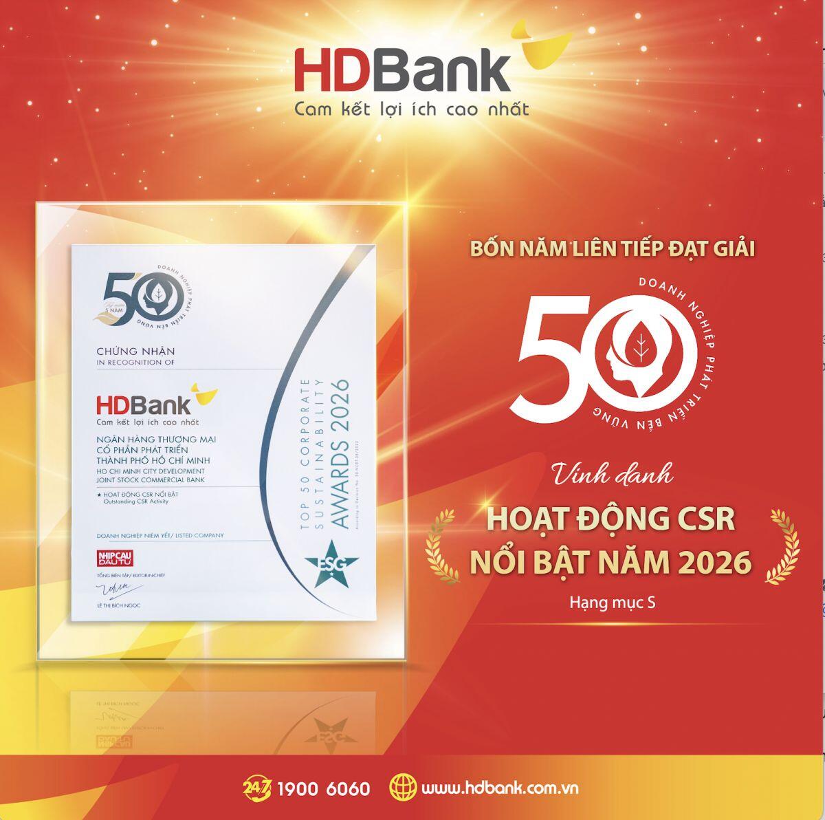 HDBank: Tăng trưởng ấn tượng song hành cùng trách nhiệm cộng đồng