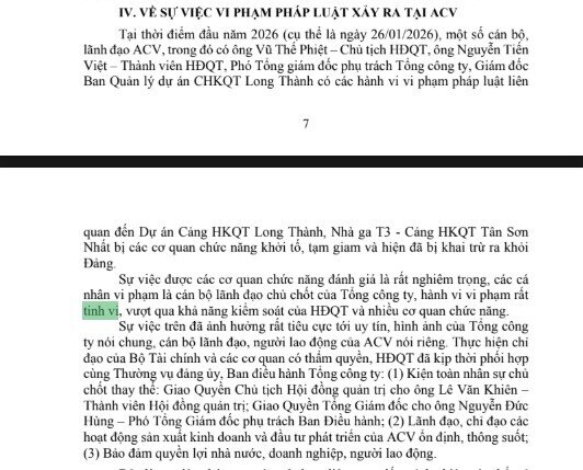 ACV lên tiếng: Sai phạm của một số lãnh đạo quá tinh vi, vượt ngoài khả năng kiểm soát