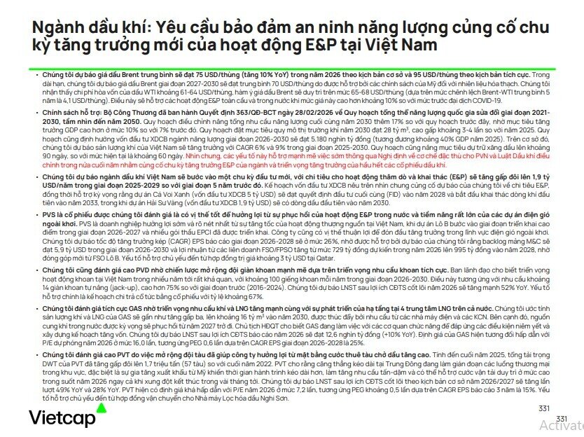 Dòng tiền lớn quay lại dầu khí: Cơ hội cho PVS, PVD, GAS và nhóm liên quan?