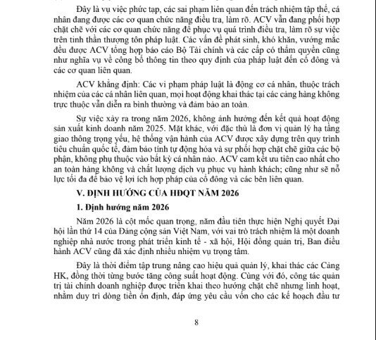 ACV lên tiếng: Sai phạm của một số lãnh đạo quá tinh vi, vượt ngoài khả năng kiểm soát