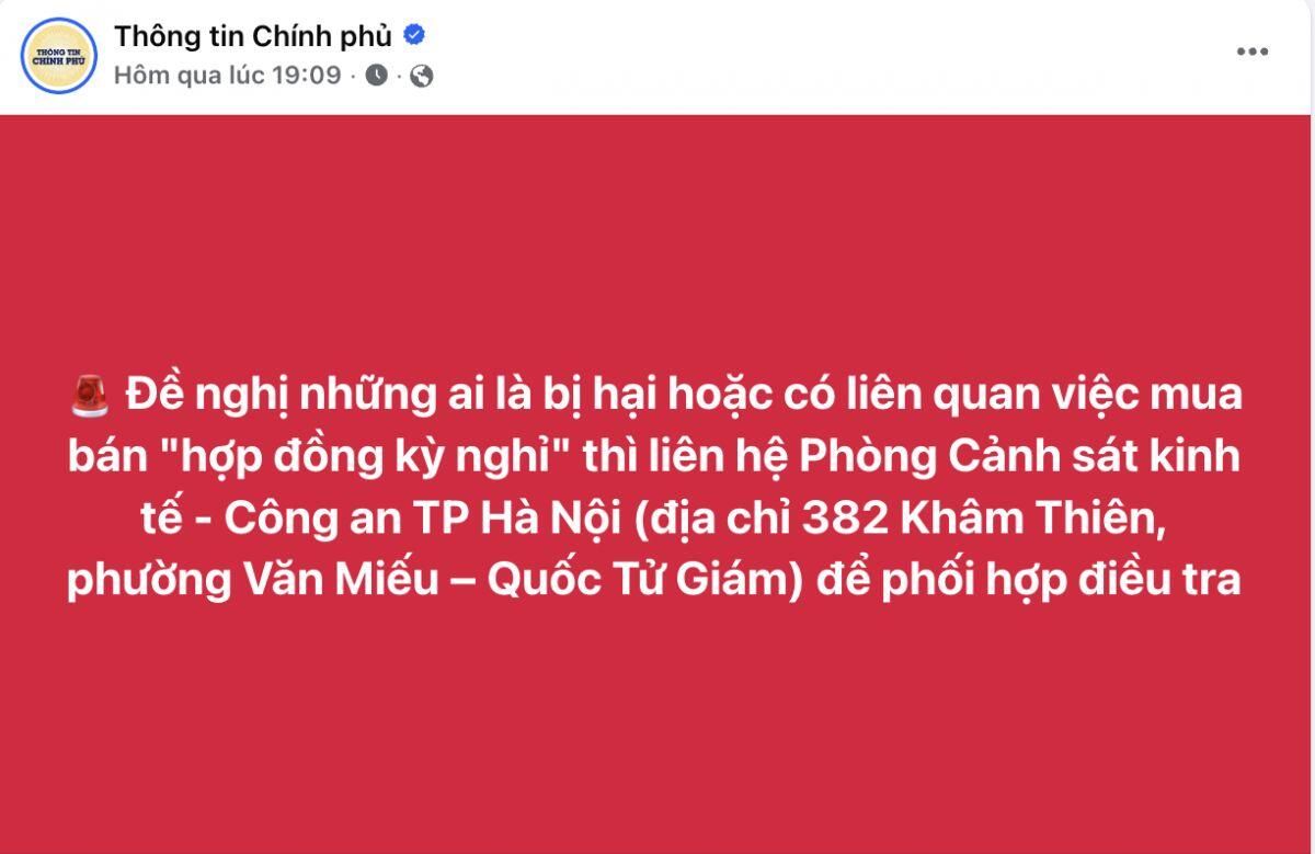 Khẩn: Ai mua “hợp đồng kỳ nghỉ” mau liên hệ Công an Hà Nội!