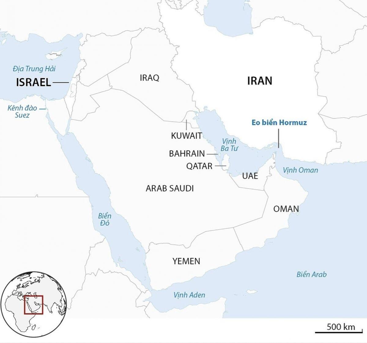 Iran tuyên bố sẽ thu phí qua eo biển Hormuz