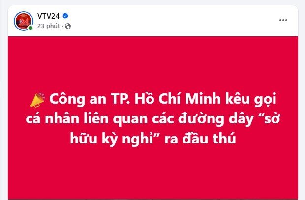 Công an TP. HCM kêu gọi cá nhân liên quan các đường dây “sở hữu kỳ nghỉ” ra đầu thú