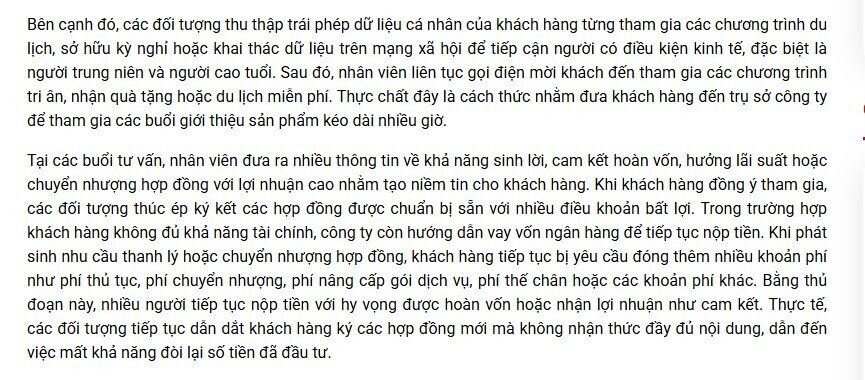 Tiếp tục triệt phá 11 công ty cung cấp mô hình sở hữu kỳ nghỉ, thu giữ 5.563 hợp đồng