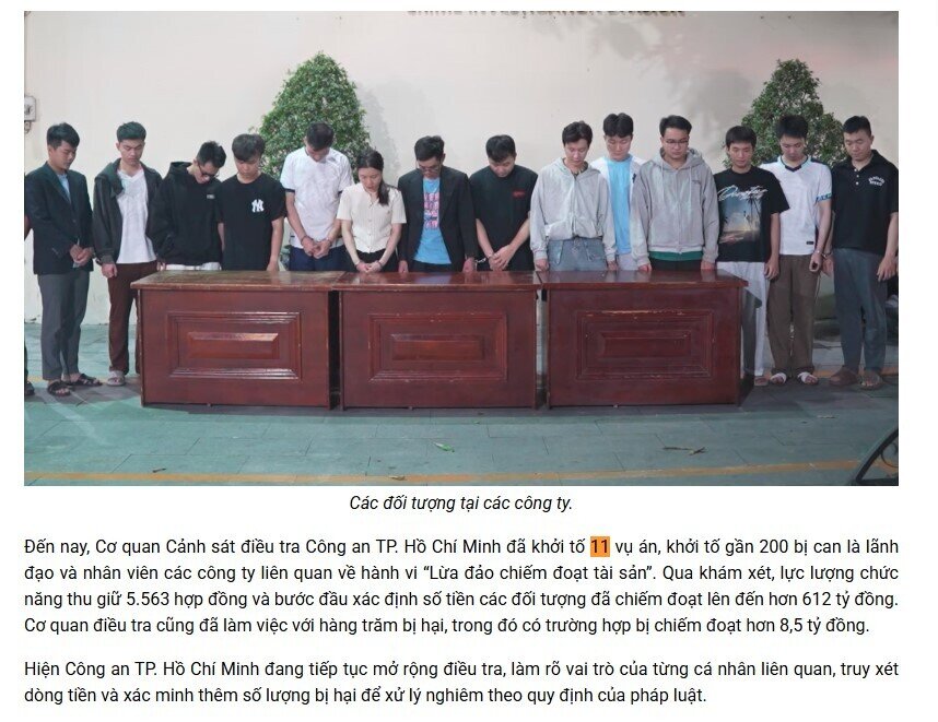 Tiếp tục triệt phá 11 công ty cung cấp mô hình sở hữu kỳ nghỉ, thu giữ 5.563 hợp đồng